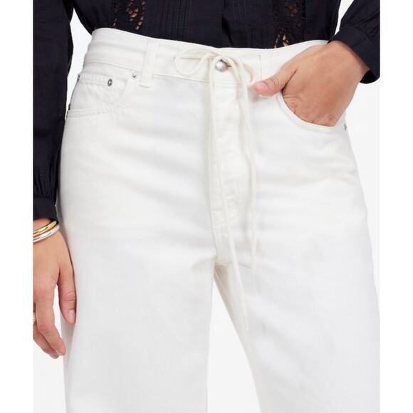 Madewell Low-Slung Baggy Jean Sz 29 Vintage Canvas Airy Denim Edition Drawstring - Picture 2 of 11